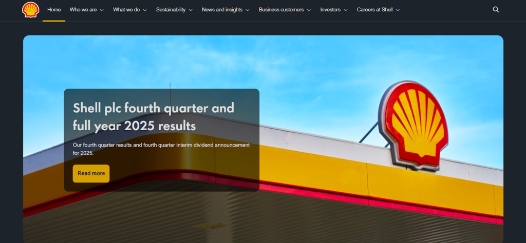 tampilah homepage website shell